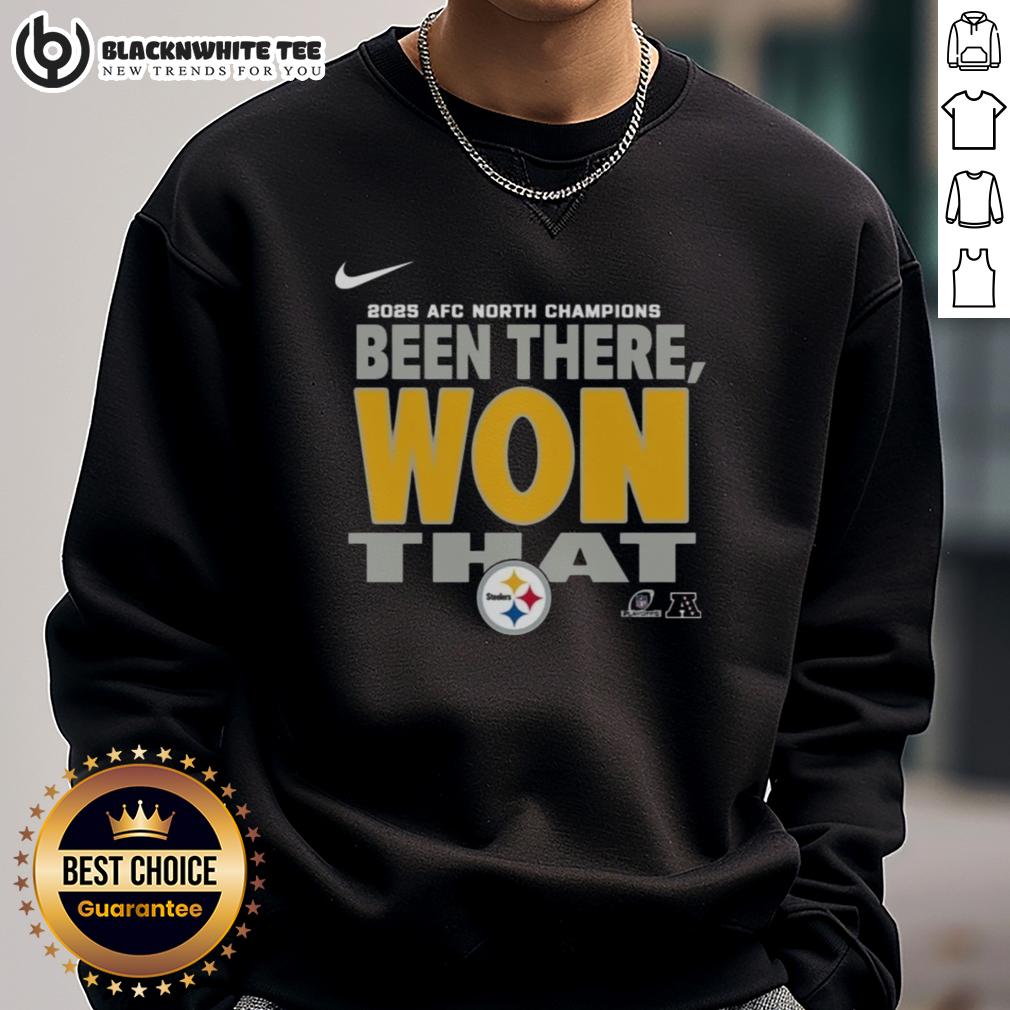 Original Pittsburgh Steelers 2025 AFC North Champions T-Shirt - Image 5