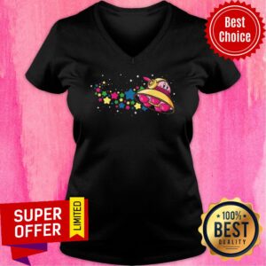 Alternative view of Funny Kirby Dream Land Starship Shirt