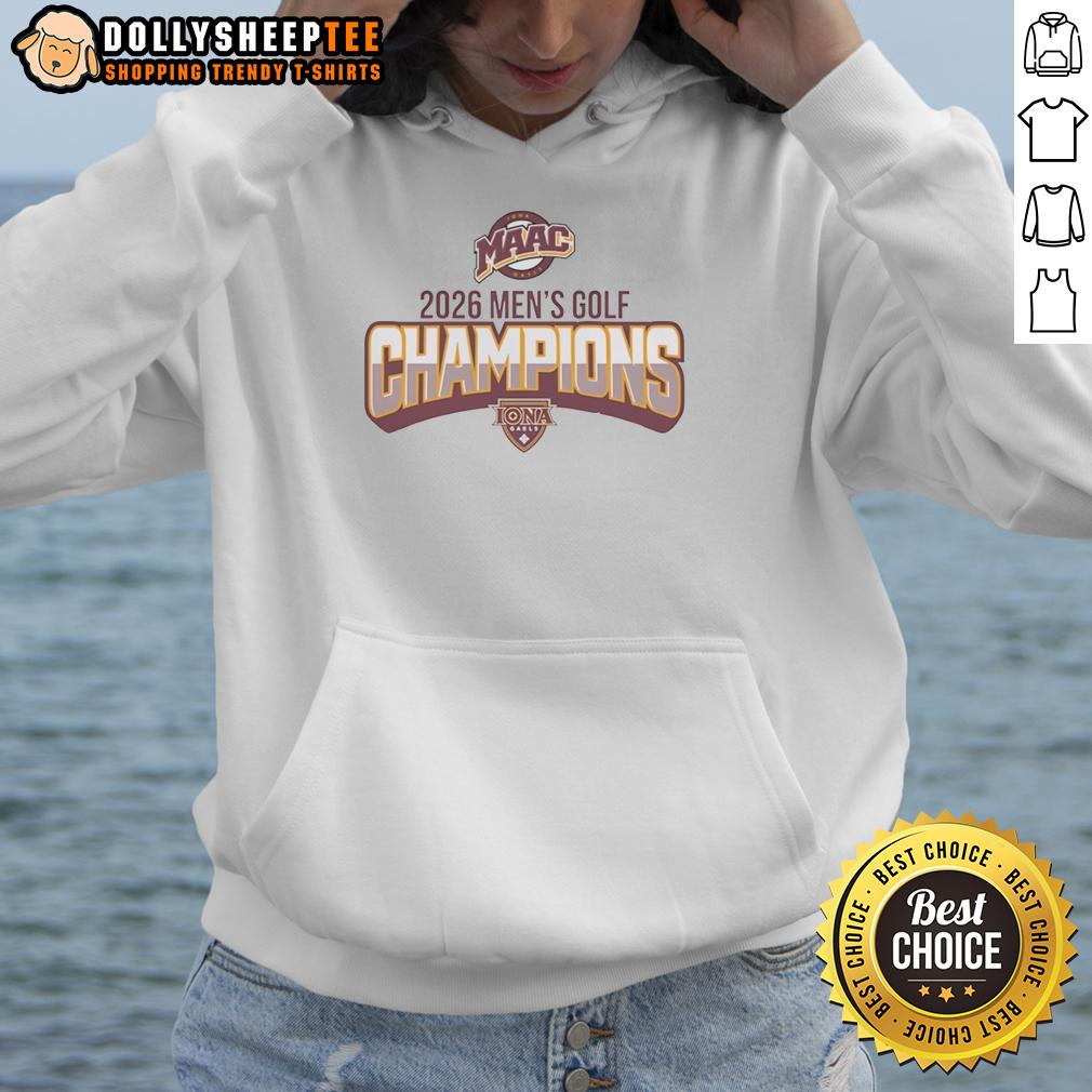Awesome Iona Gaels Maac Men's Golf Champions 2026 Logo T-Shirt - Image 2