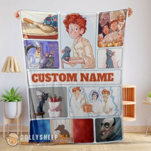 Official Top Pixar Ratatouille Linguini And Remy With Friends Blanket Fleece Customized Blanket