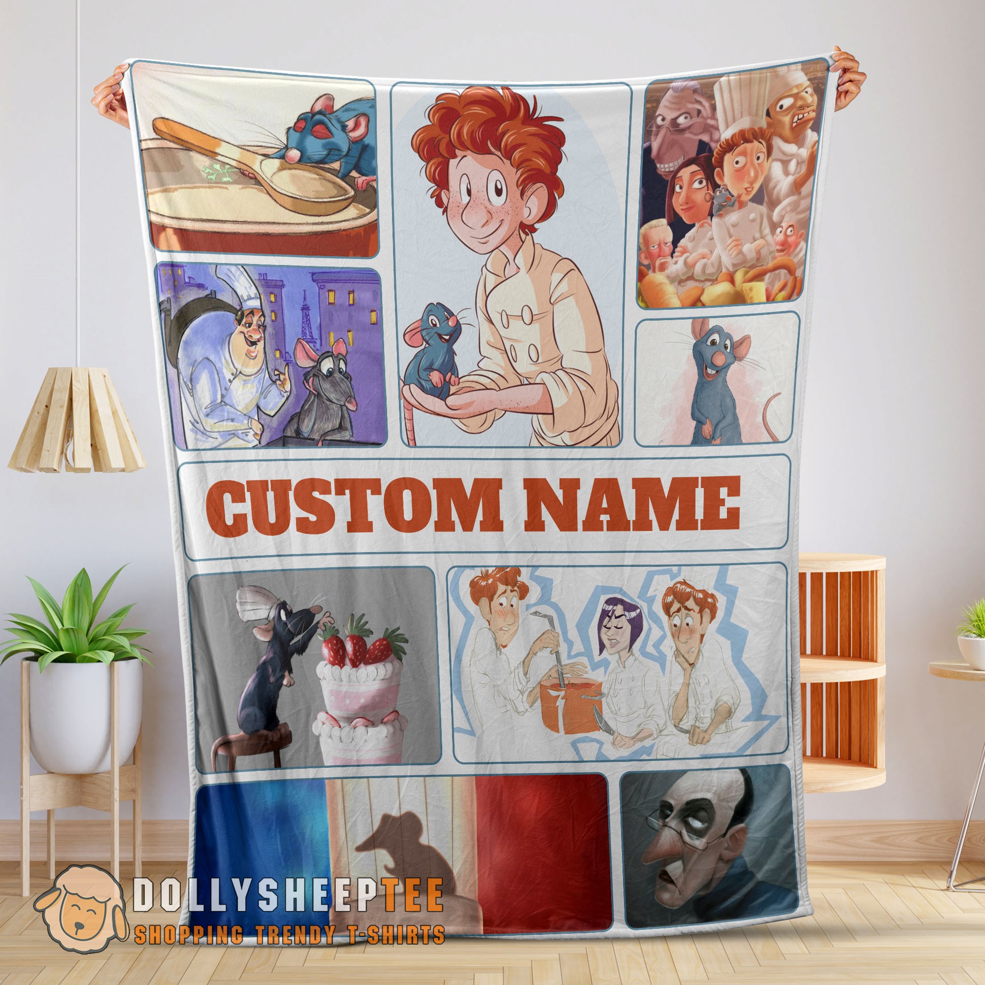 Official Top Pixar Ratatouille Linguini And Remy With Friends Blanket Fleece Customized Blanket
