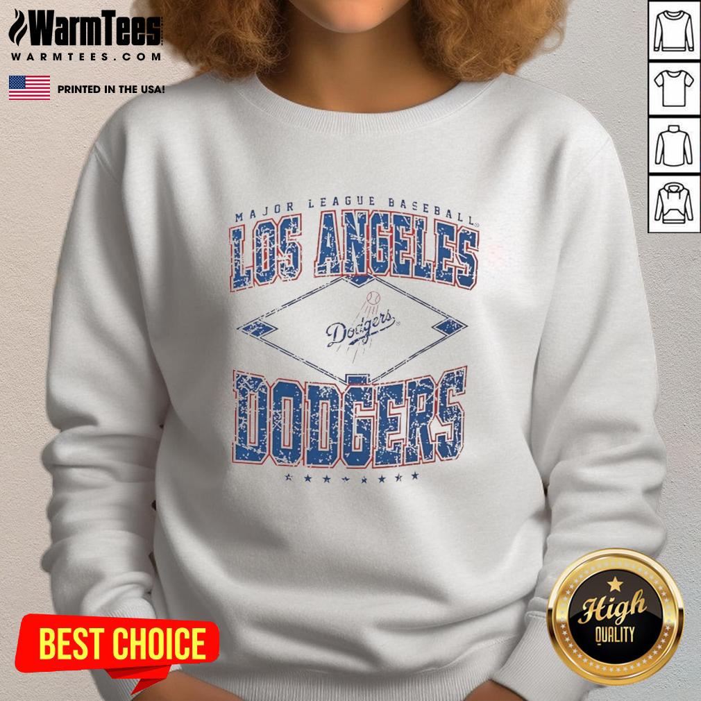 Awesome Los Angeles Dodgers Major League Baseball Cooperstown Diamond T-Shirt - Image 5