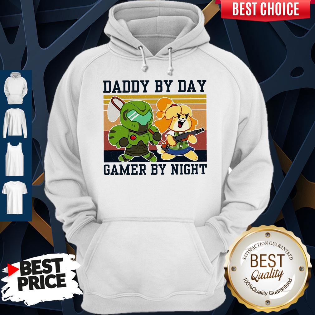 Doomguy And Isabelle Daddy By Day Gamer By Night Vintage Shirt - Image 3