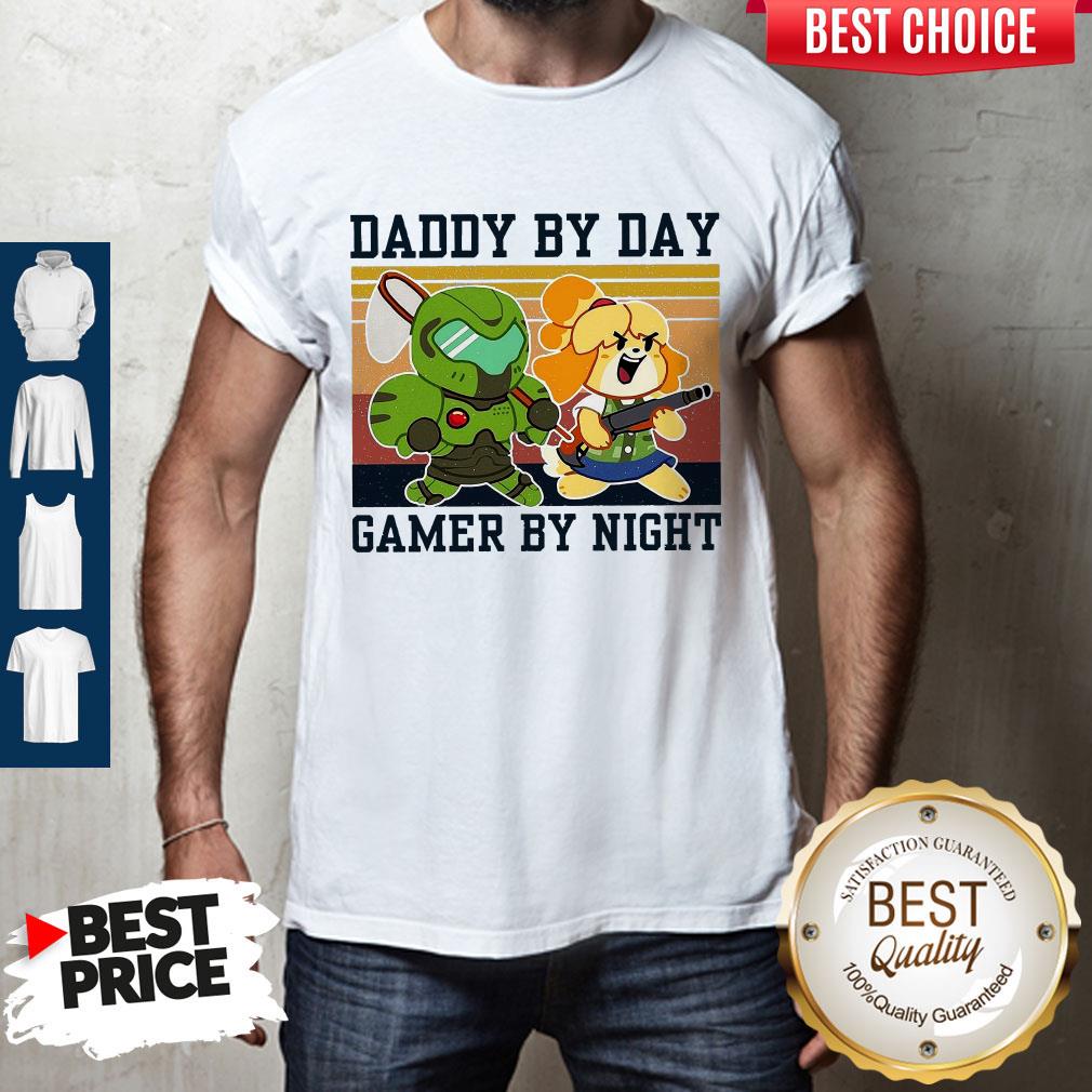Doomguy And Isabelle Daddy By Day Gamer By Night Vintage Shirt
