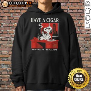 Alternative view of Original Peanuts Snoopy Have A Cigar Welcome To The Machine T-Shirt