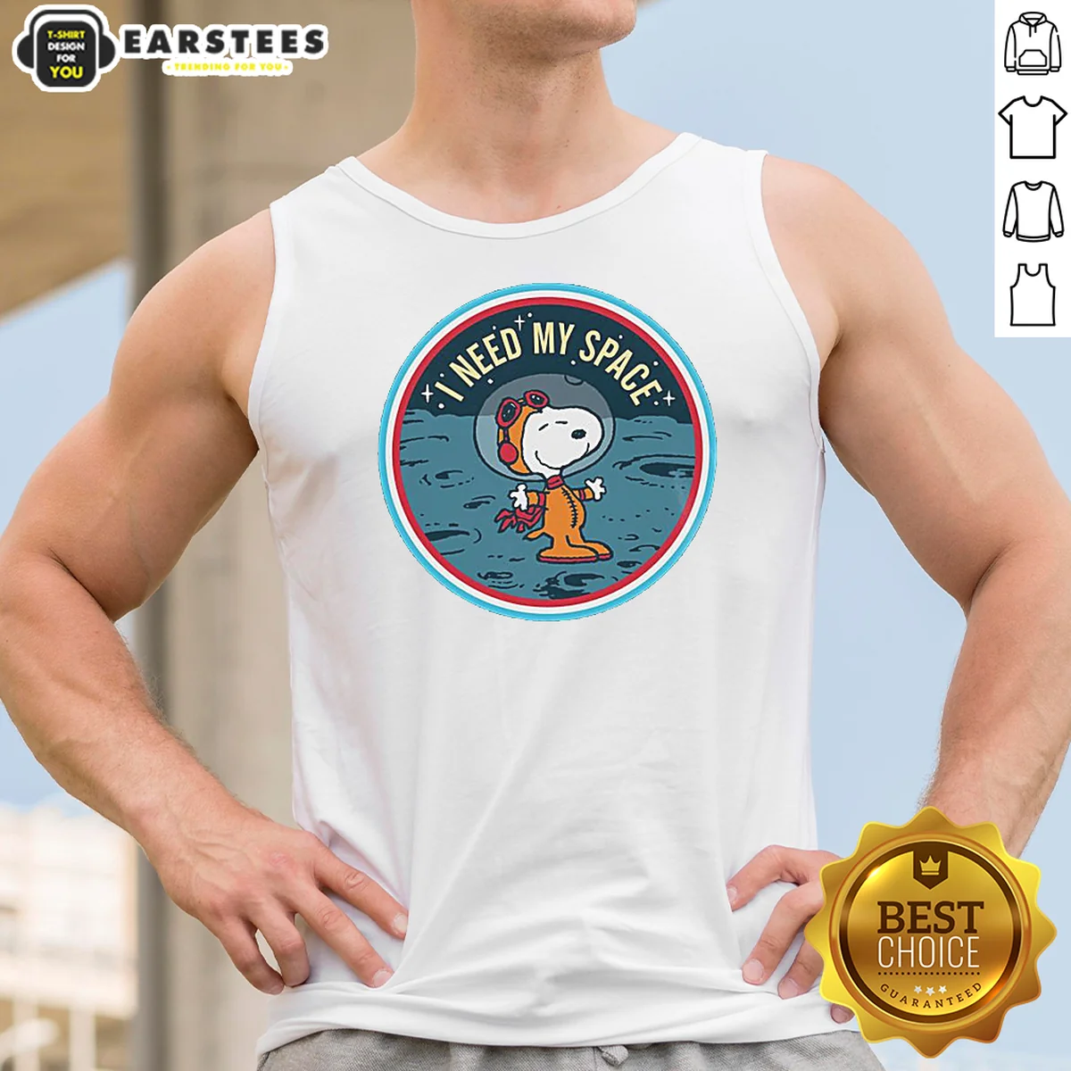 Pretty Peanuts Snoopy On The Moon I Need My Space Shirt - Image 5