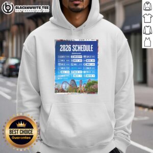 Alternative view of Top New England Patriots NFL 2026 Schedule All Kickoffs Poster T-Shirt