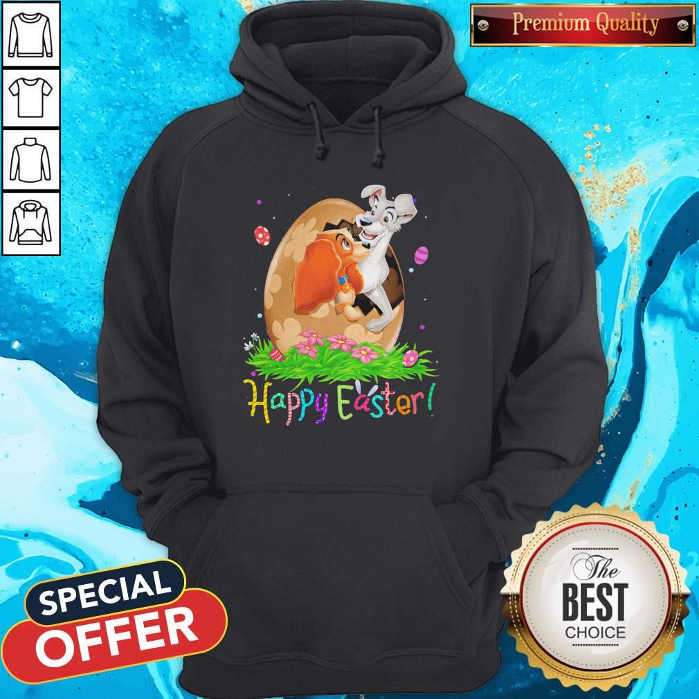 Lady And The Tramp Easter Egg Happy Easter Nice Shirt - Image 3