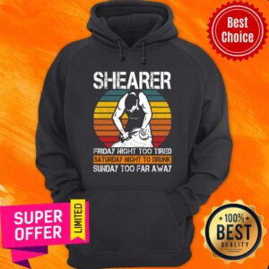 Alternative view of Shearer Friday Night Too Tired Saturday Night Shirt