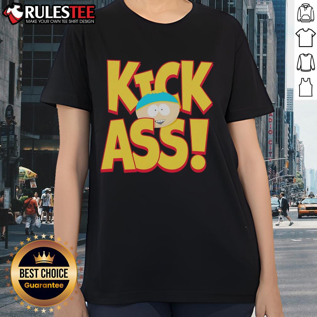 Funny South Park Cartman Kick Ass T-Shirt - Image 3