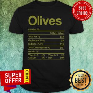 Olives Calories Total Fat Cholesterol Sodium Vitamin A Calcium Shirt