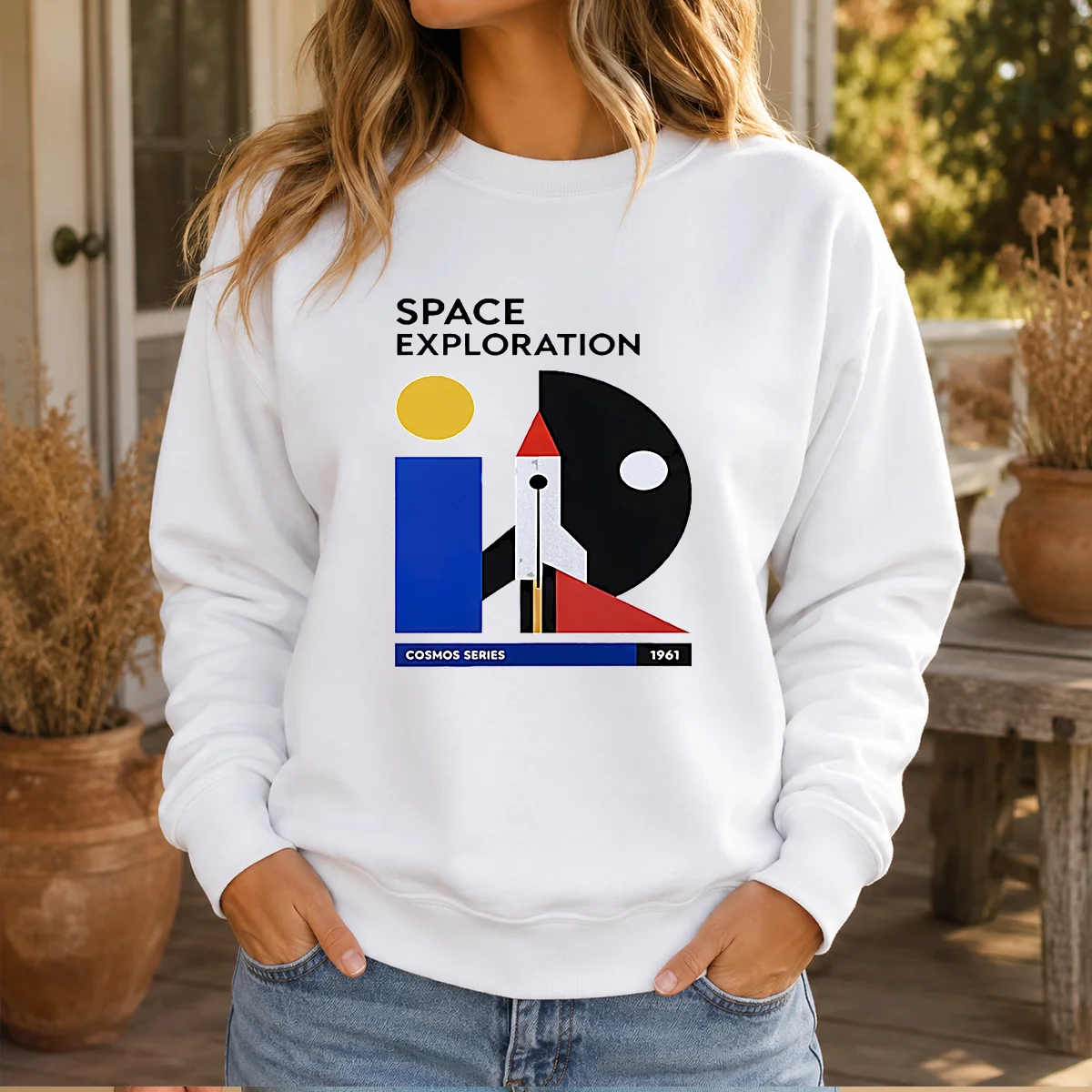 Pretty Space Exploration Cosmos Series 1961 Retro Poster Shirt - Image 6