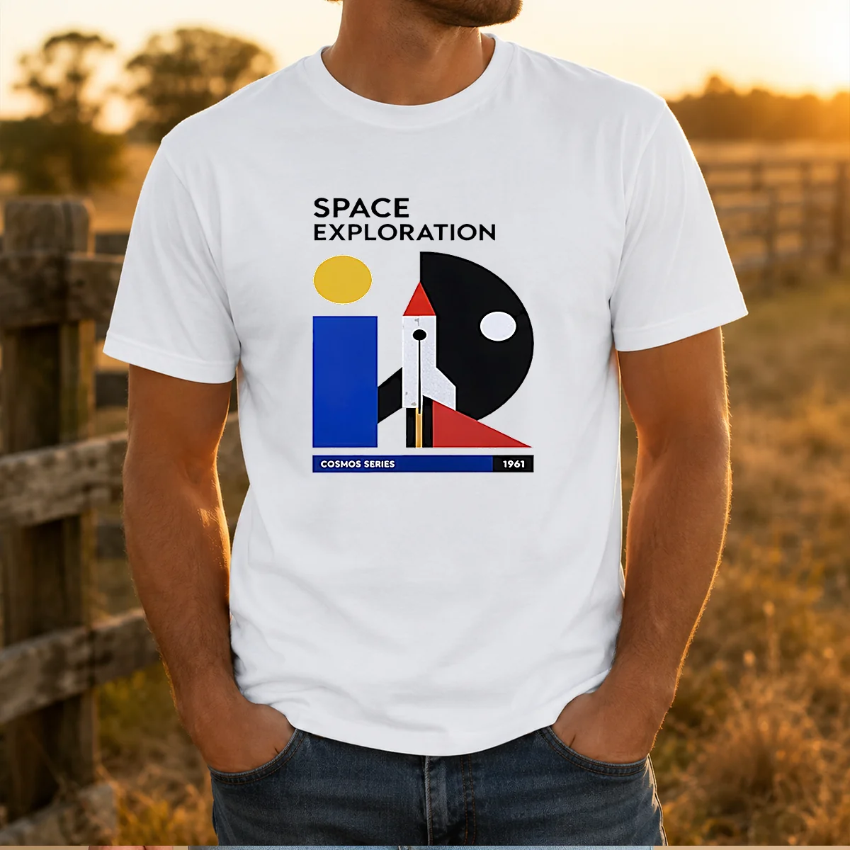 Pretty Space Exploration Cosmos Series 1961 Retro Poster Shirt