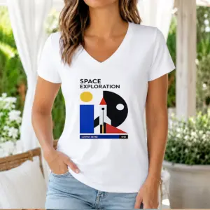 Alternative view of Pretty Space Exploration Cosmos Series 1961 Retro Poster Shirt