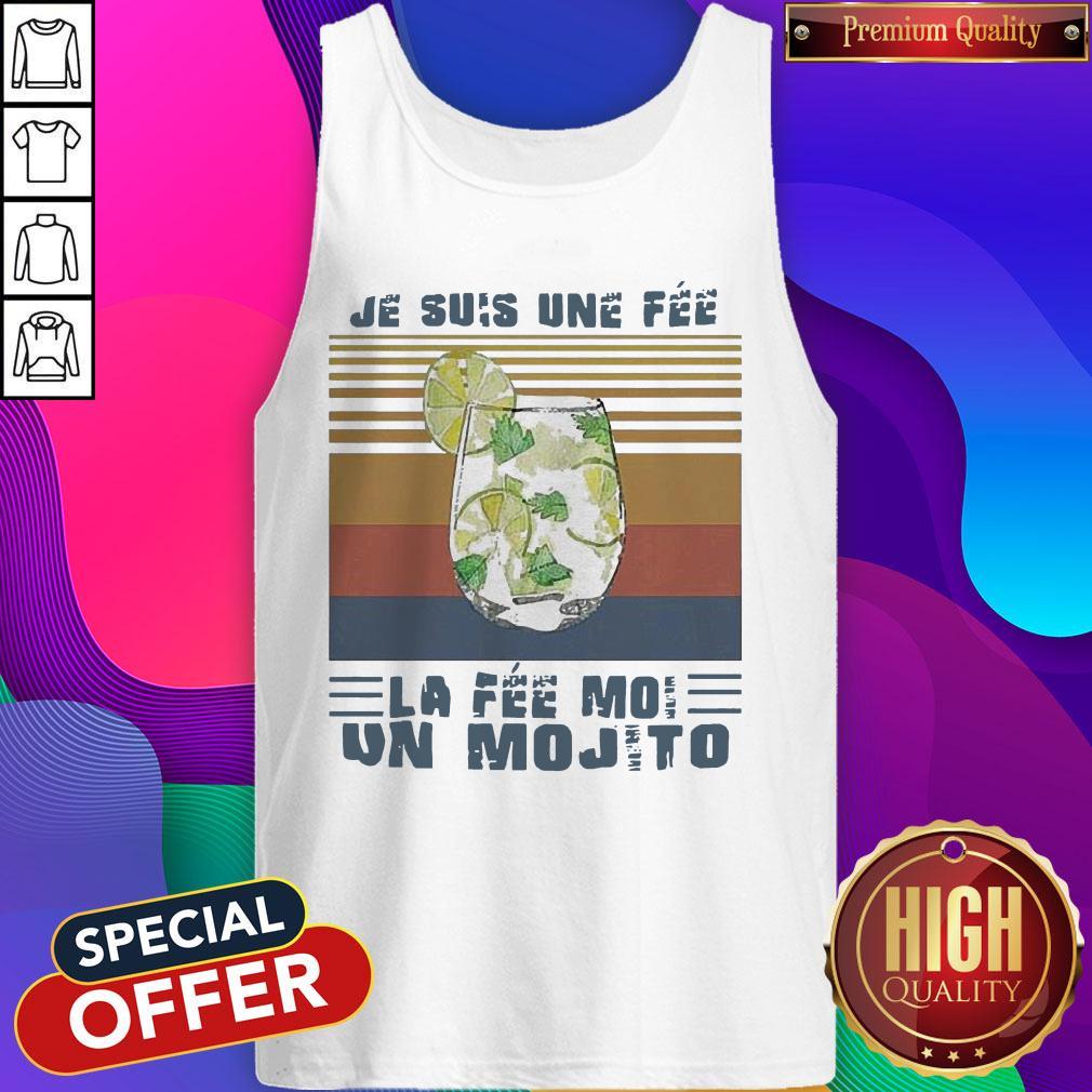 Je Suis Une Fee La Fee Moi Un Mojito Vintage Shirt - Image 3