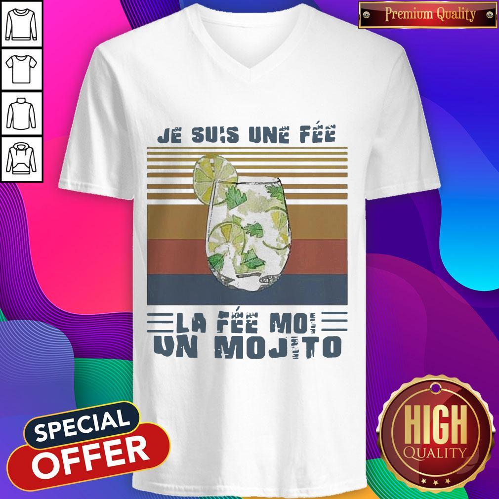 Je Suis Une Fee La Fee Moi Un Mojito Vintage Shirt - Image 2