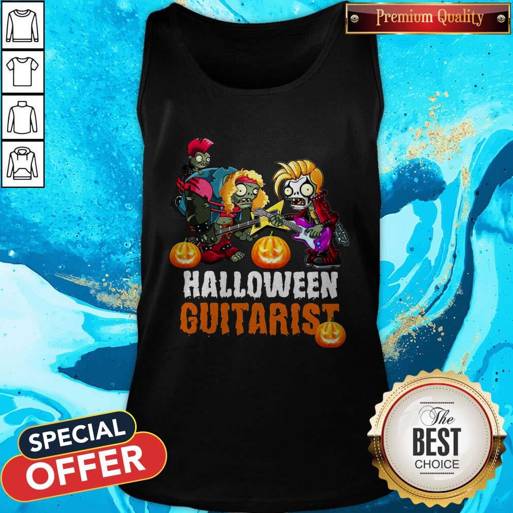 Perfect Zombie Guitar Undead Halloween Guitarist Shirt - Image 3