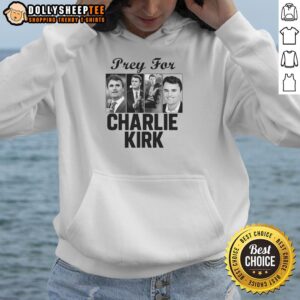 Alternative view of Original Pray For Charlie Kirk Tribute Support T-Shirt