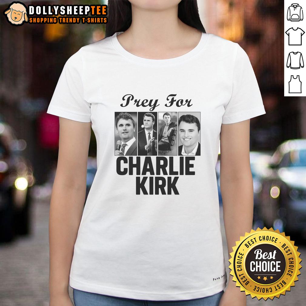 Original Pray For Charlie Kirk Tribute Support T-Shirt - Image 3