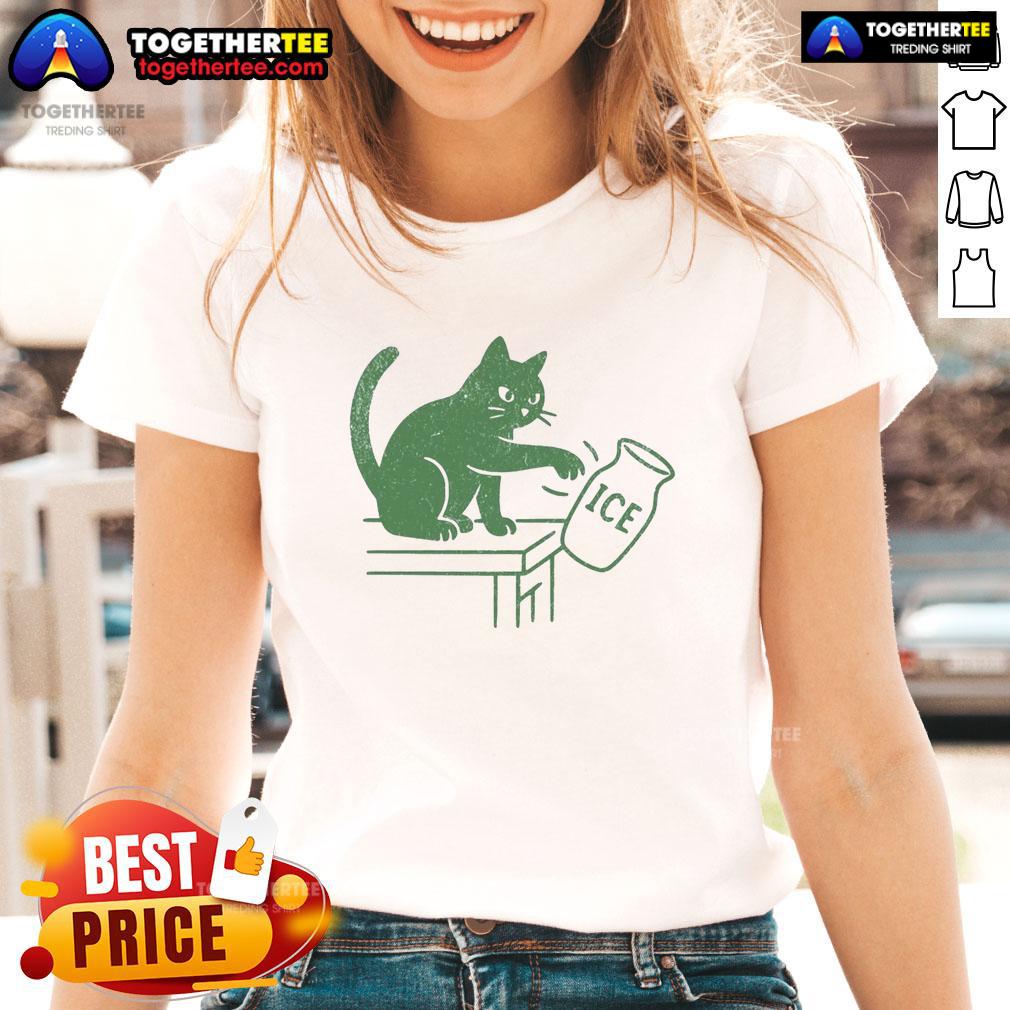 Hot Abolish ICE Funny Cat Political T-Shirt - Image 3