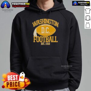 Alternative view of Original Washington DC Football Est 1932 Logo Football Fan T-Shirt