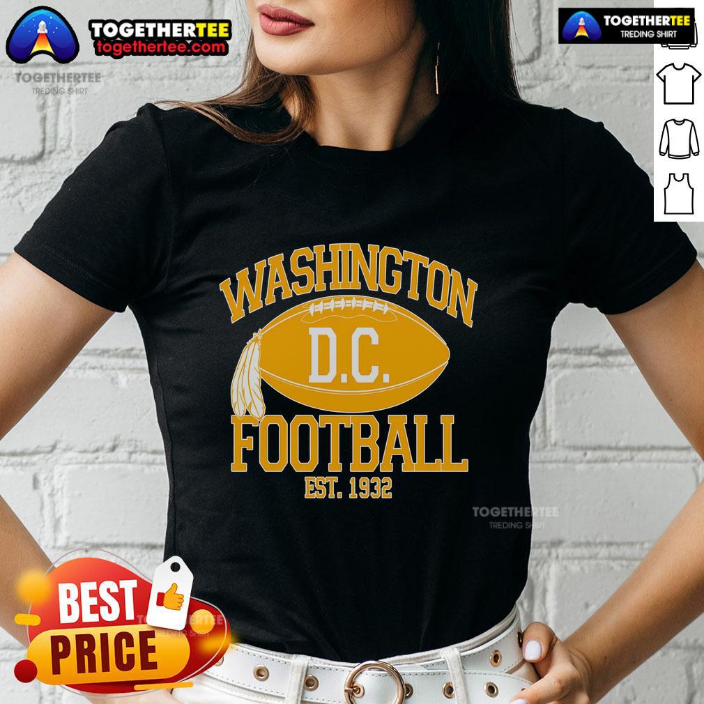 Original Washington DC Football Est 1932 Logo Football Fan T-Shirt - Image 3