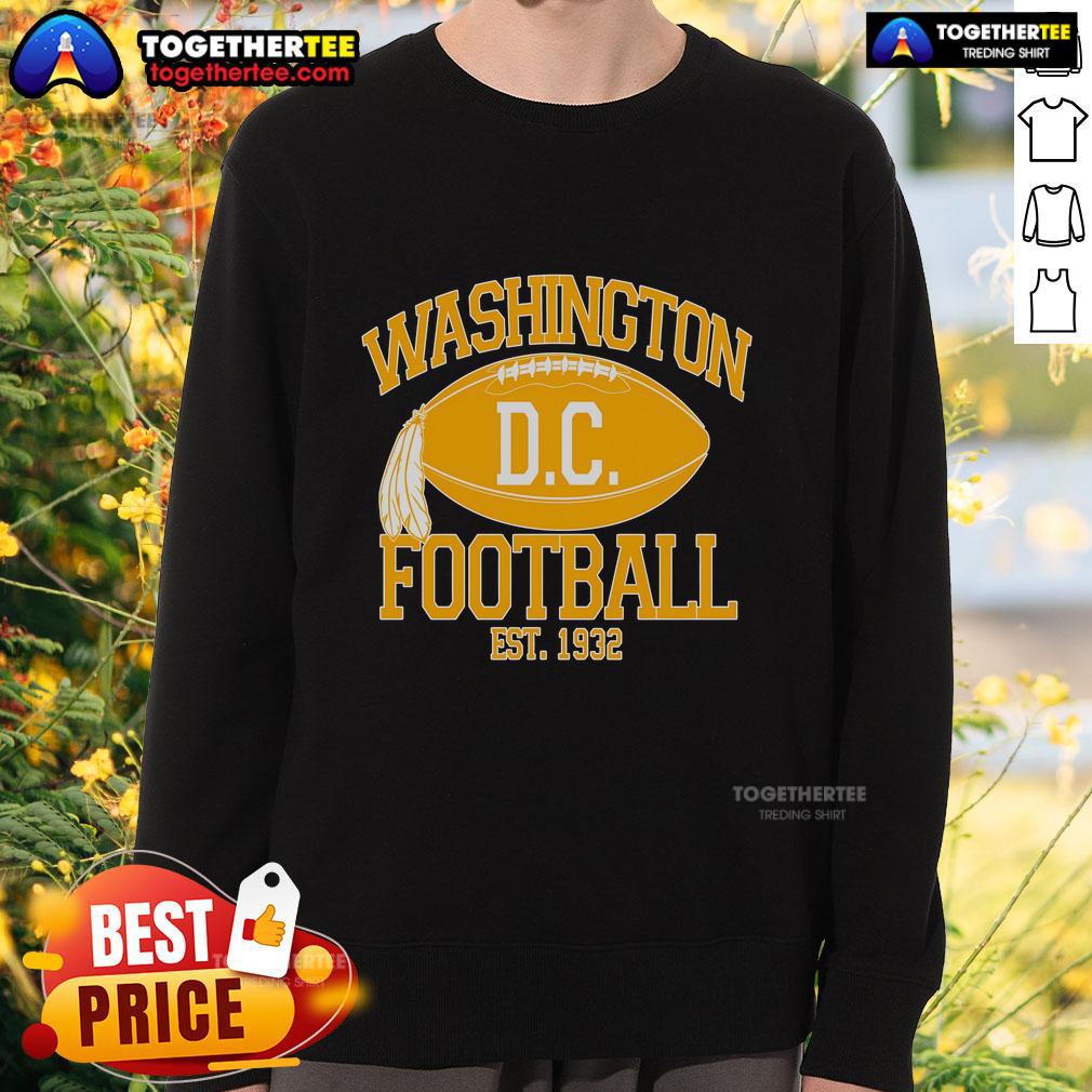 Original Washington DC Football Est 1932 Logo Football Fan T-Shirt - Image 5
