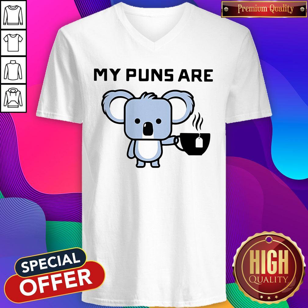 Awesome My Puns Are Koala Tea Shirt - Image 3