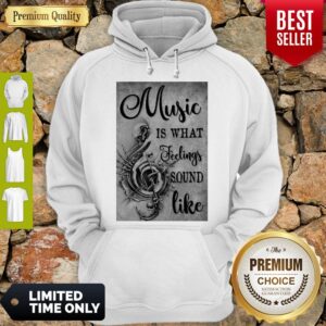 Alternative view of Awesome Music Is What Feeling Sound Like Vertical Poster Shirt