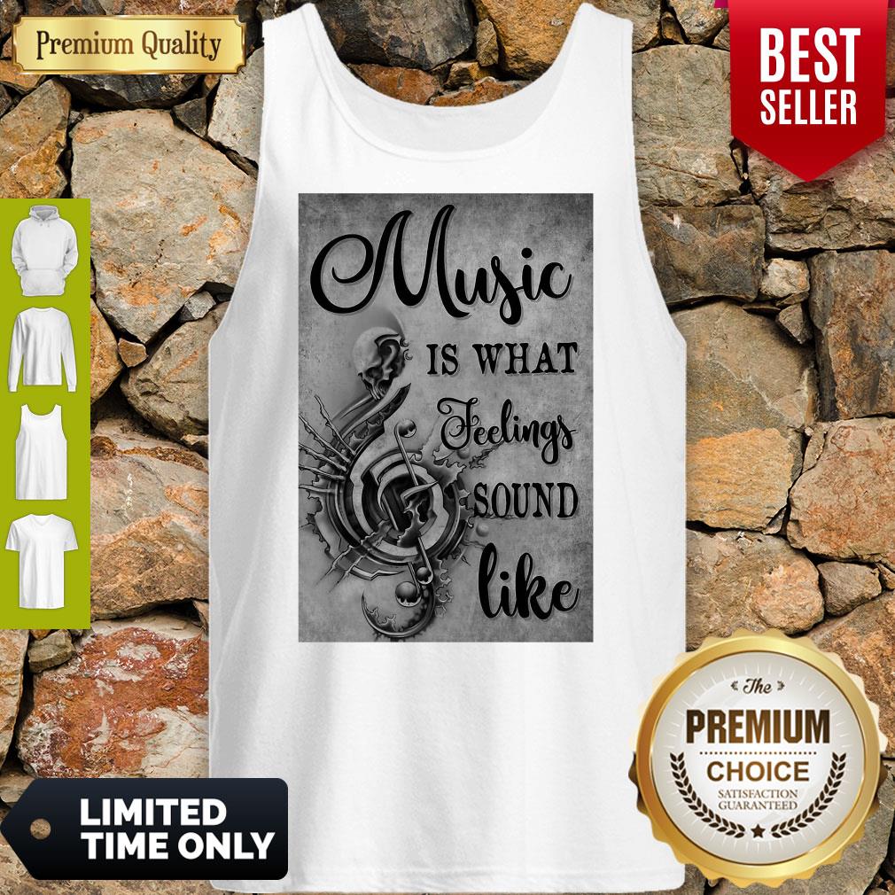 Awesome Music Is What Feeling Sound Like Vertical Poster Shirt - Image 4