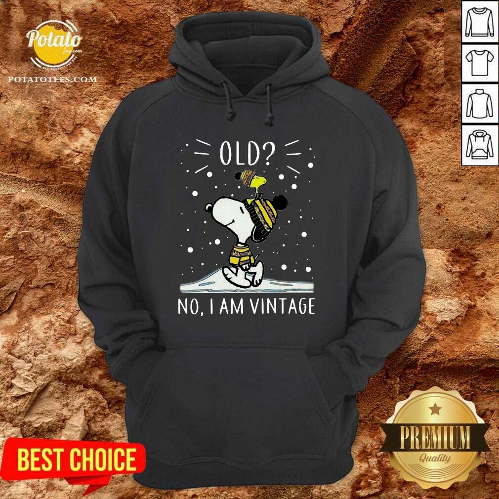 Top Snoopy And Woodstock Old No I Am Vintage Shirt - Image 2