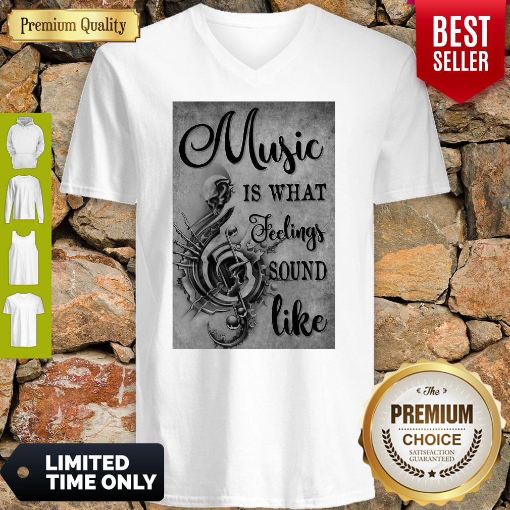 Awesome Music Is What Feeling Sound Like Vertical Poster Shirt - Image 3