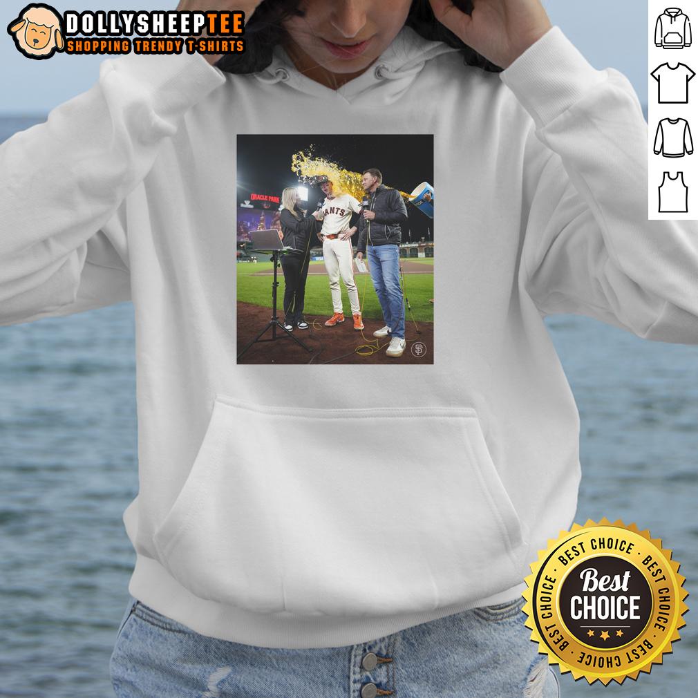 Awesome Daniel Susac San Francisco Giants Have Water Thrown On Someone T-Shirt - Image 2