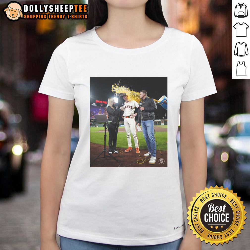 Awesome Daniel Susac San Francisco Giants Have Water Thrown On Someone T-Shirt - Image 3