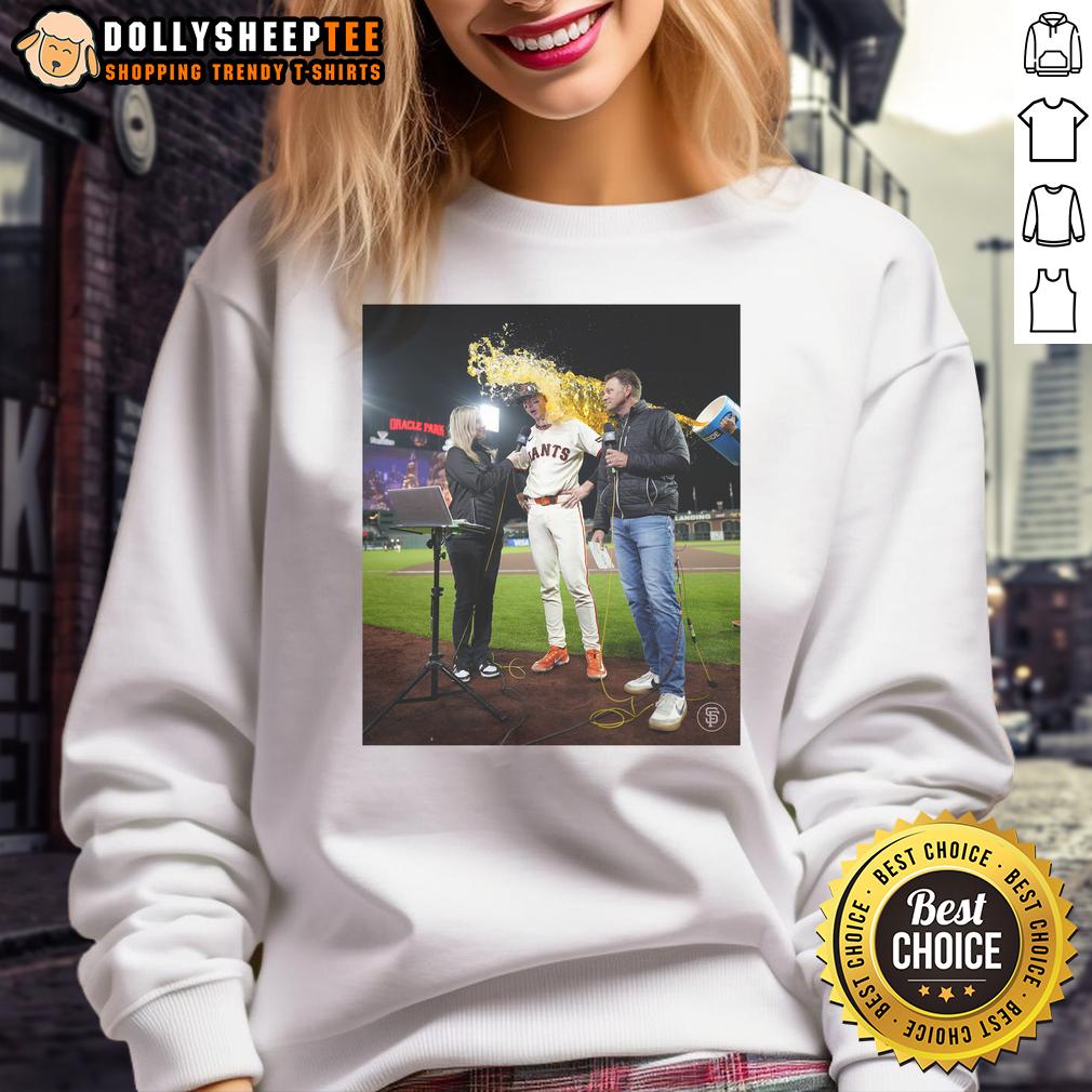 Awesome Daniel Susac San Francisco Giants Have Water Thrown On Someone T-Shirt - Image 5