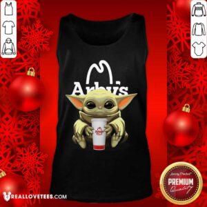 Alternative view of High Quality Baby Yoda Hug Arbys Shirt