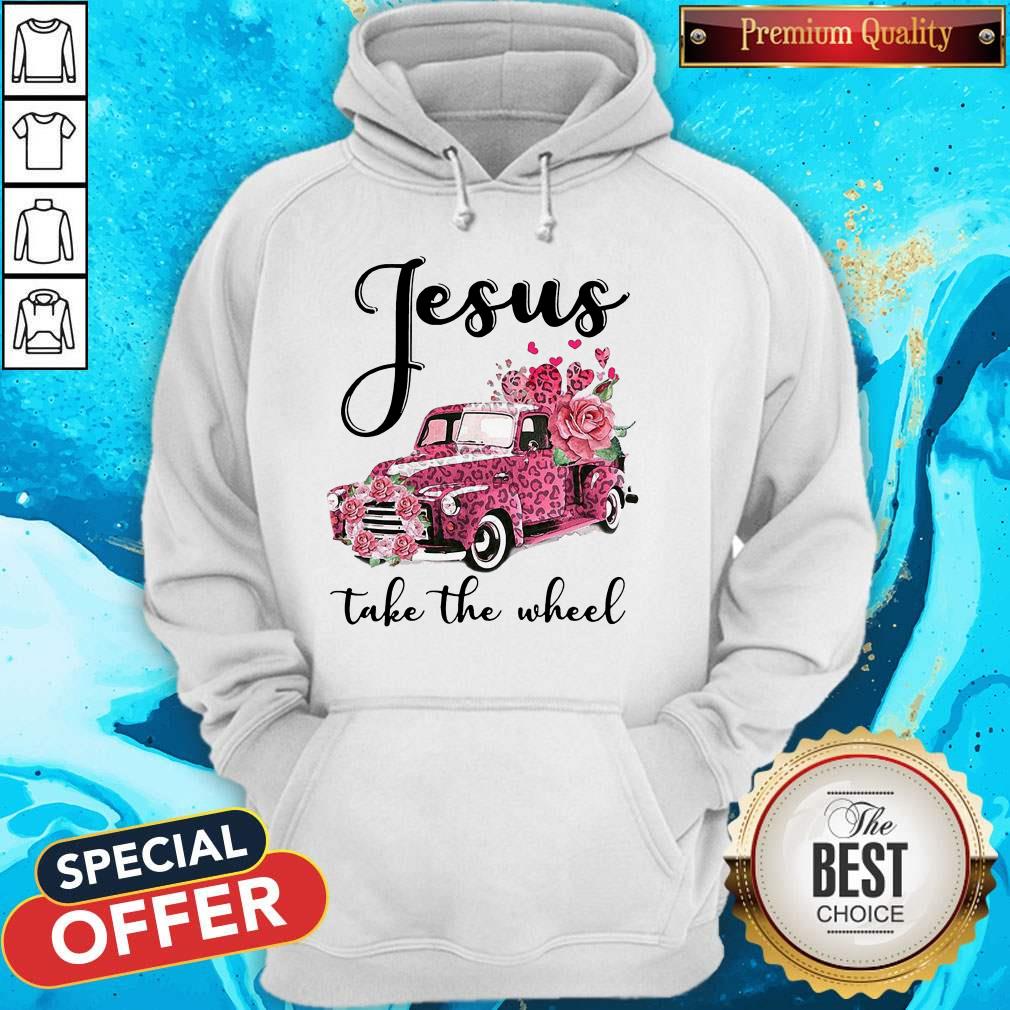 Jesus Take The Wheel Leopard Valentines Truck Shirt - Image 5