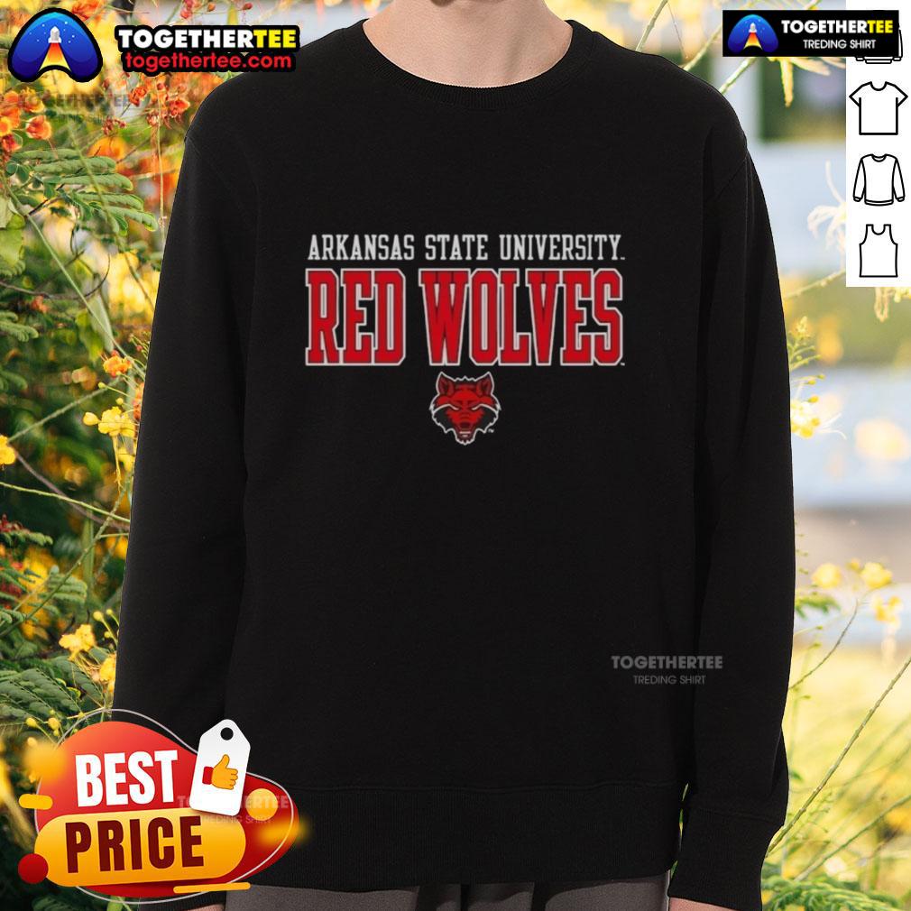 Good Arkansas State University Sidekick Red Wolves T-Shirt - Image 5