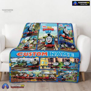 Alternative view of Official Good Thomas & Friends Collage Blanket Fleece Customized Blanket