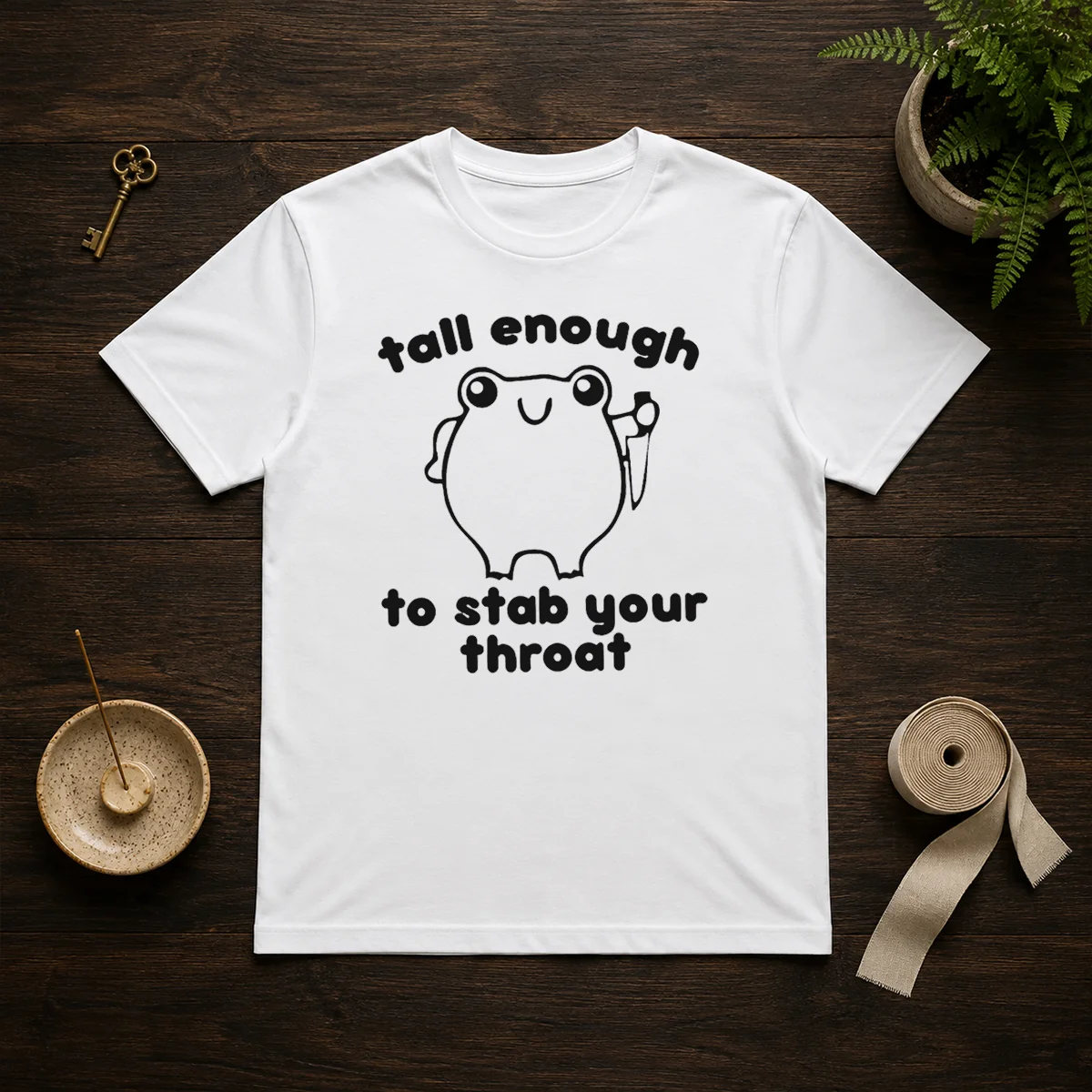 Good Tall Enough To Stab Your Throat Frog Shirt