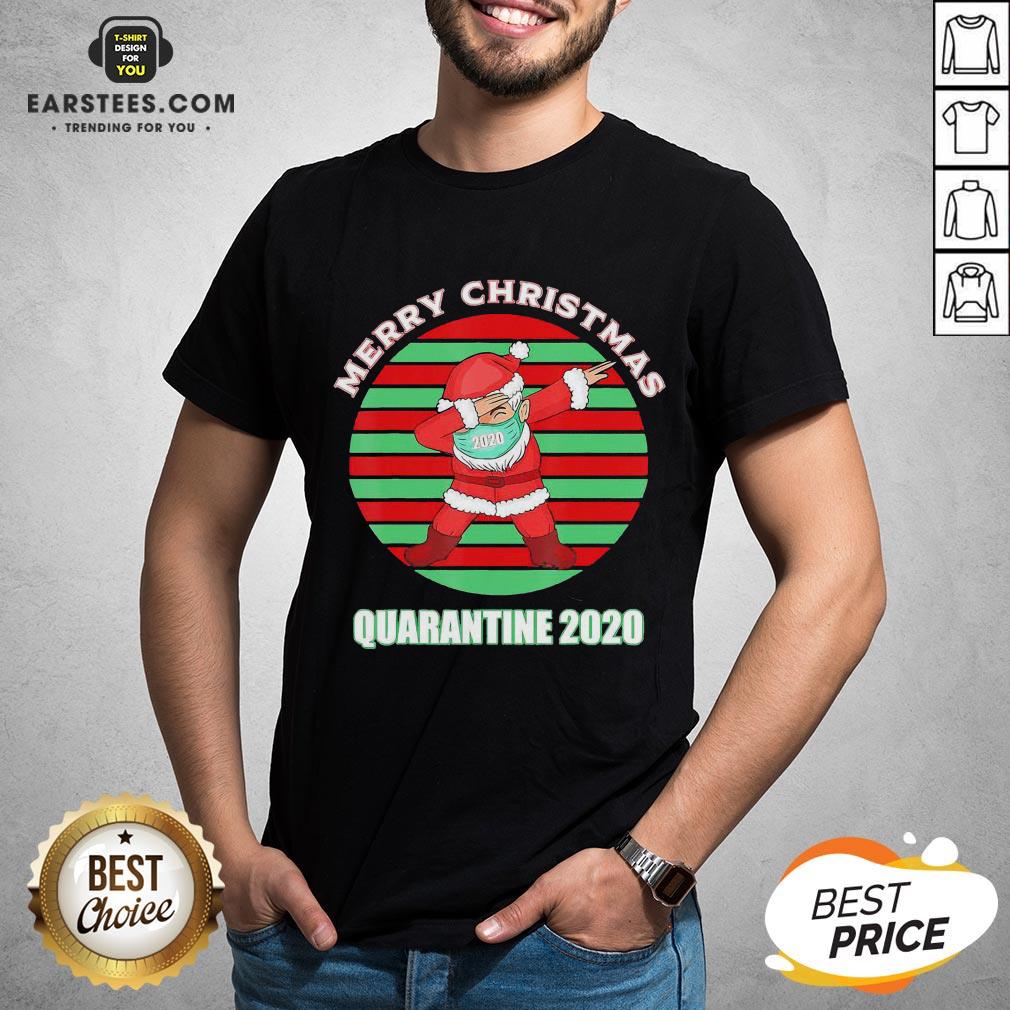 Official Santa Claus Dabbing Face Mask Merry Christmas Quarantine 2020 Vintage Shirt