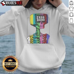 Alternative view of Awesome Zeds Dead Test Pattern Skeleton Rainbow T-Shirt