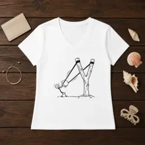 Alternative view of Pretty Slingshot Meme Shirt
