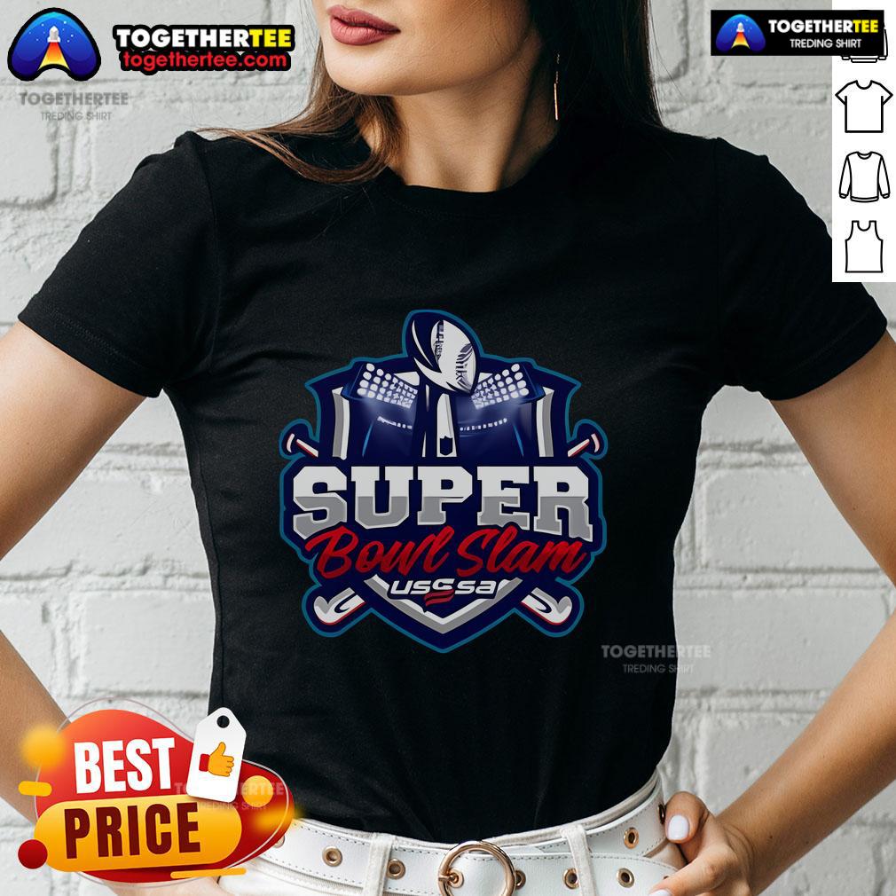 Official Super Bowl LIX Slam Football Rings Feb 8-9 2025 USSSA T-Shirt - Image 3