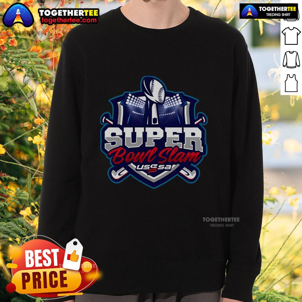 Official Super Bowl LIX Slam Football Rings Feb 8-9 2025 USSSA T-Shirt - Image 5