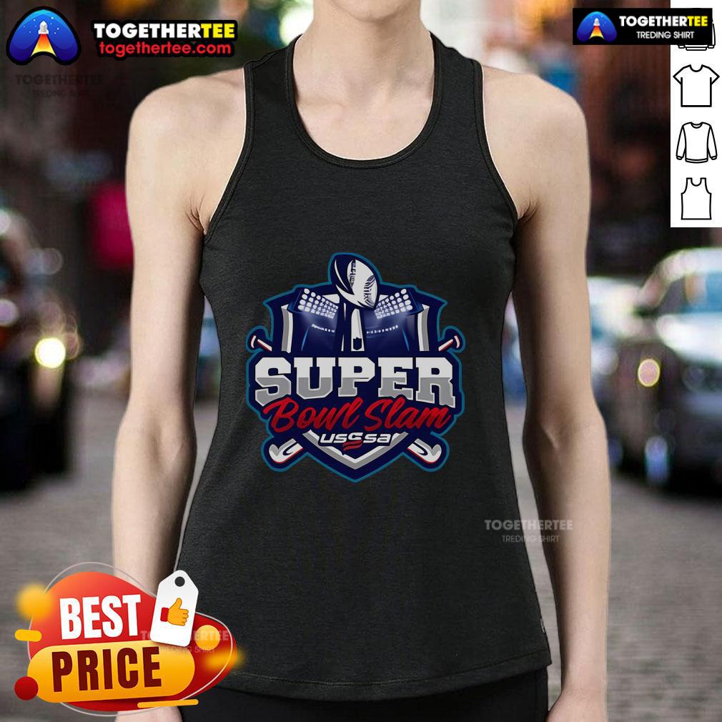 Official Super Bowl LIX Slam Football Rings Feb 8-9 2025 USSSA T-Shirt - Image 4