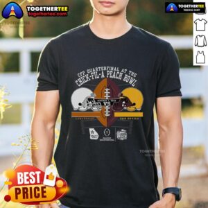 Official Texas Longhorns Vs Arizona State Sun Devils Peach Bowl 2025 T-Shirt