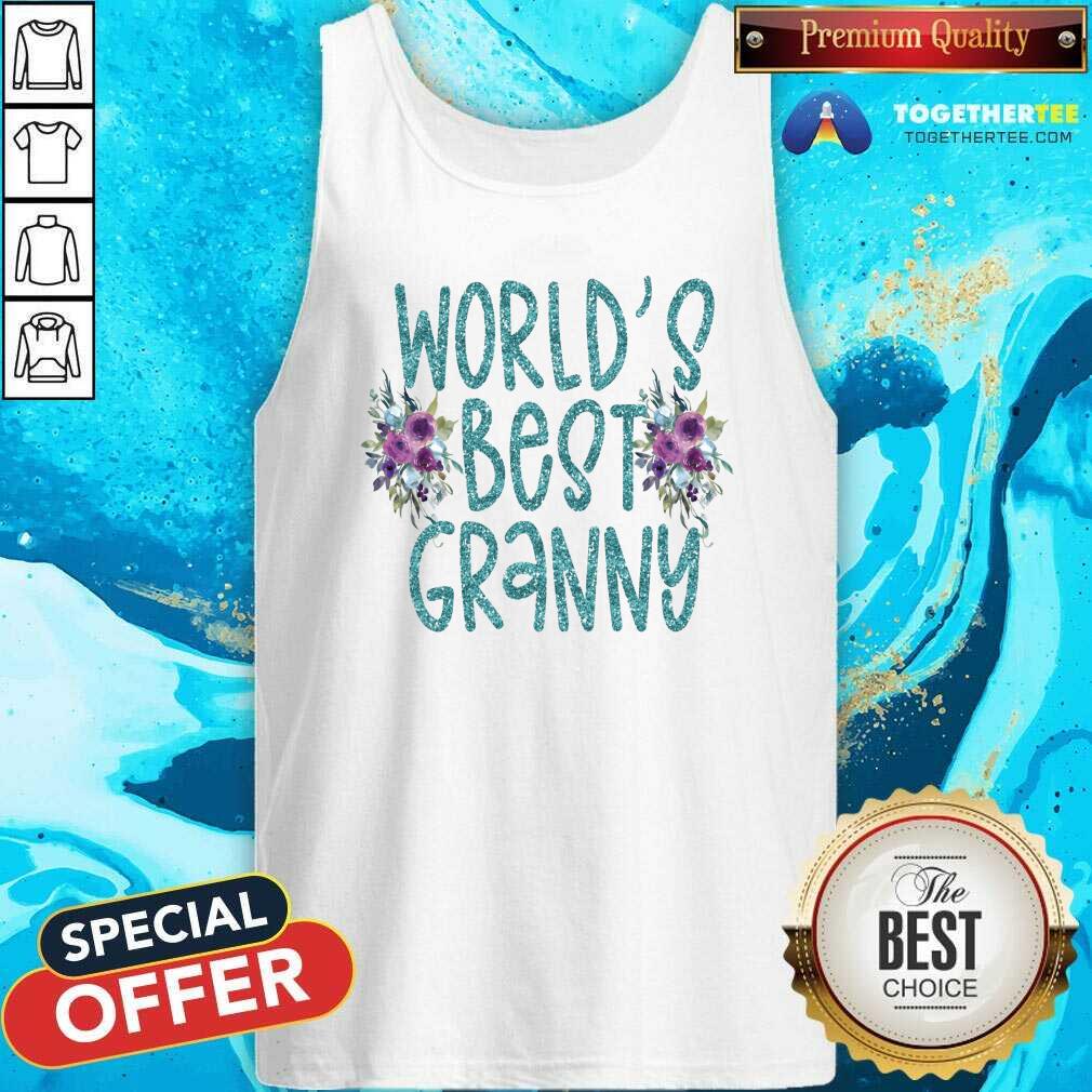 Awesome Worlds Best Granny Flower Shirt - Image 4