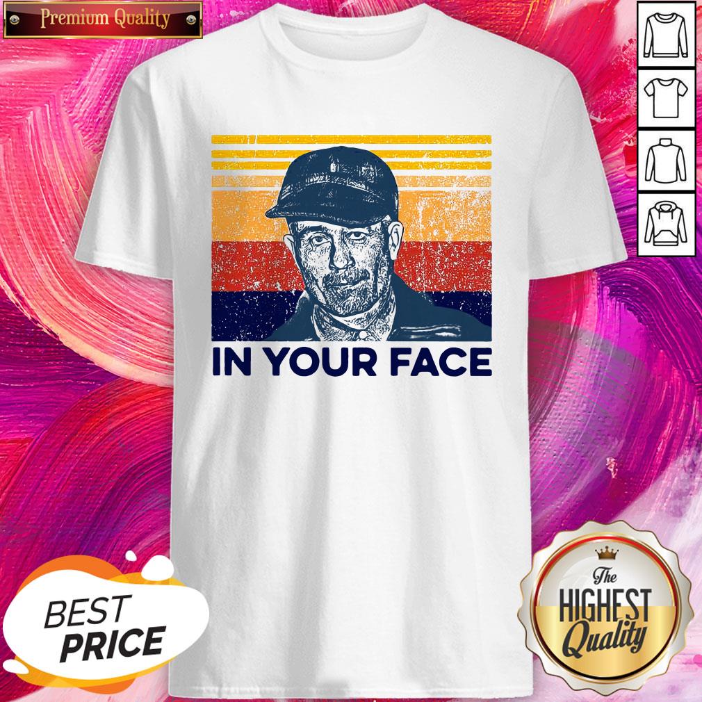Lovely True Crime In Your Face Vintage Retro Shirt