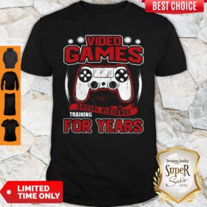 Premium Video Game Social Distance Training For Years Shirt